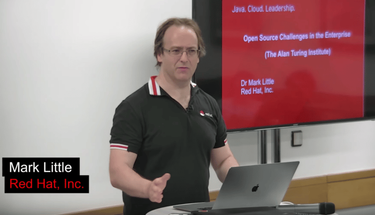 Talk by Mark Little, Red Hat Inc on Open source challenges in the enterprise